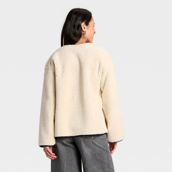 Universal Thread Cream Fleece Jacket - Picture 2 of 3